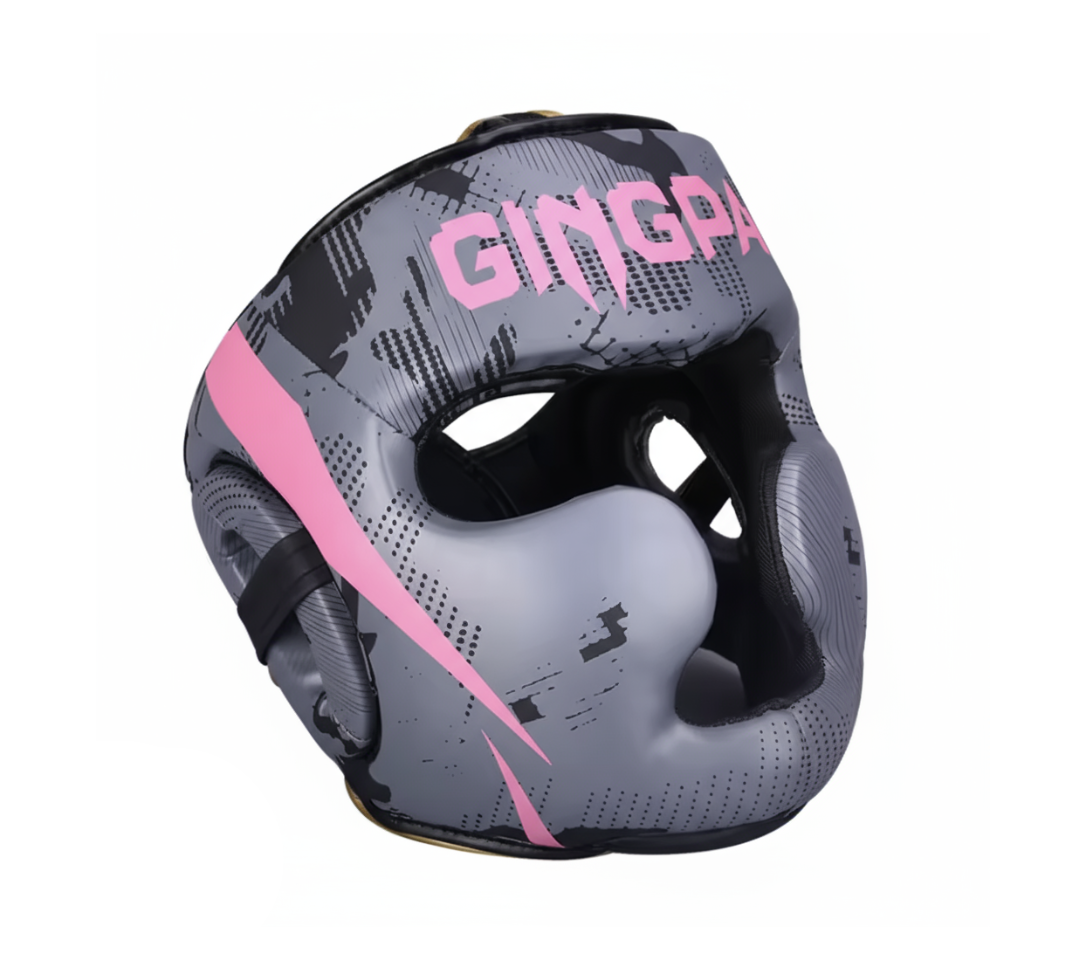 Casque de boxe intégral — Protection complète avec mentonnière