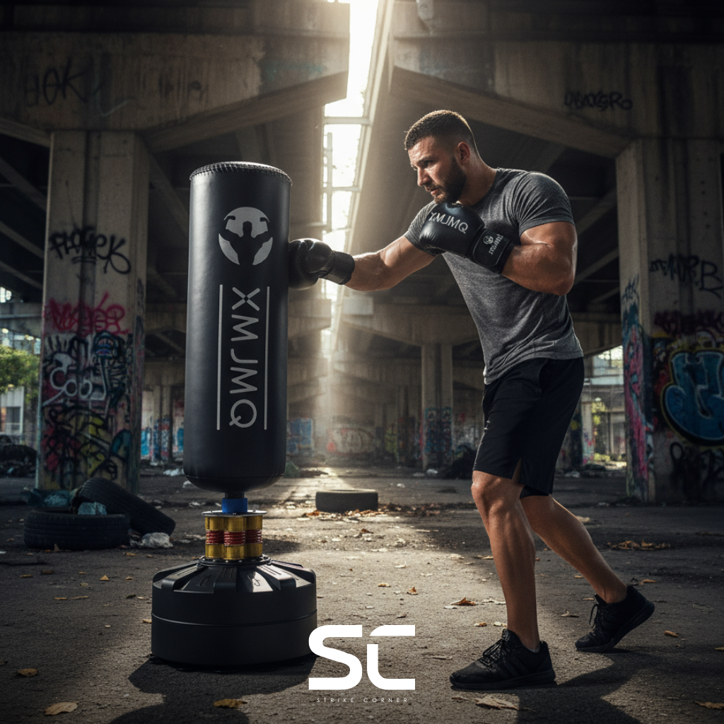 Sac de Frappe sur Pied – Autoportant & Stable | Gants Offerts