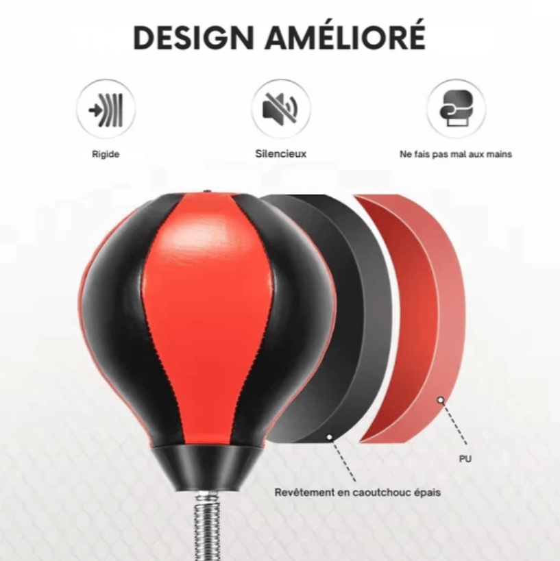 Punching - ball 3 - en - 1 Ajustable 165 - 190 cm – Avec bras - Strikearm - Strikecorner