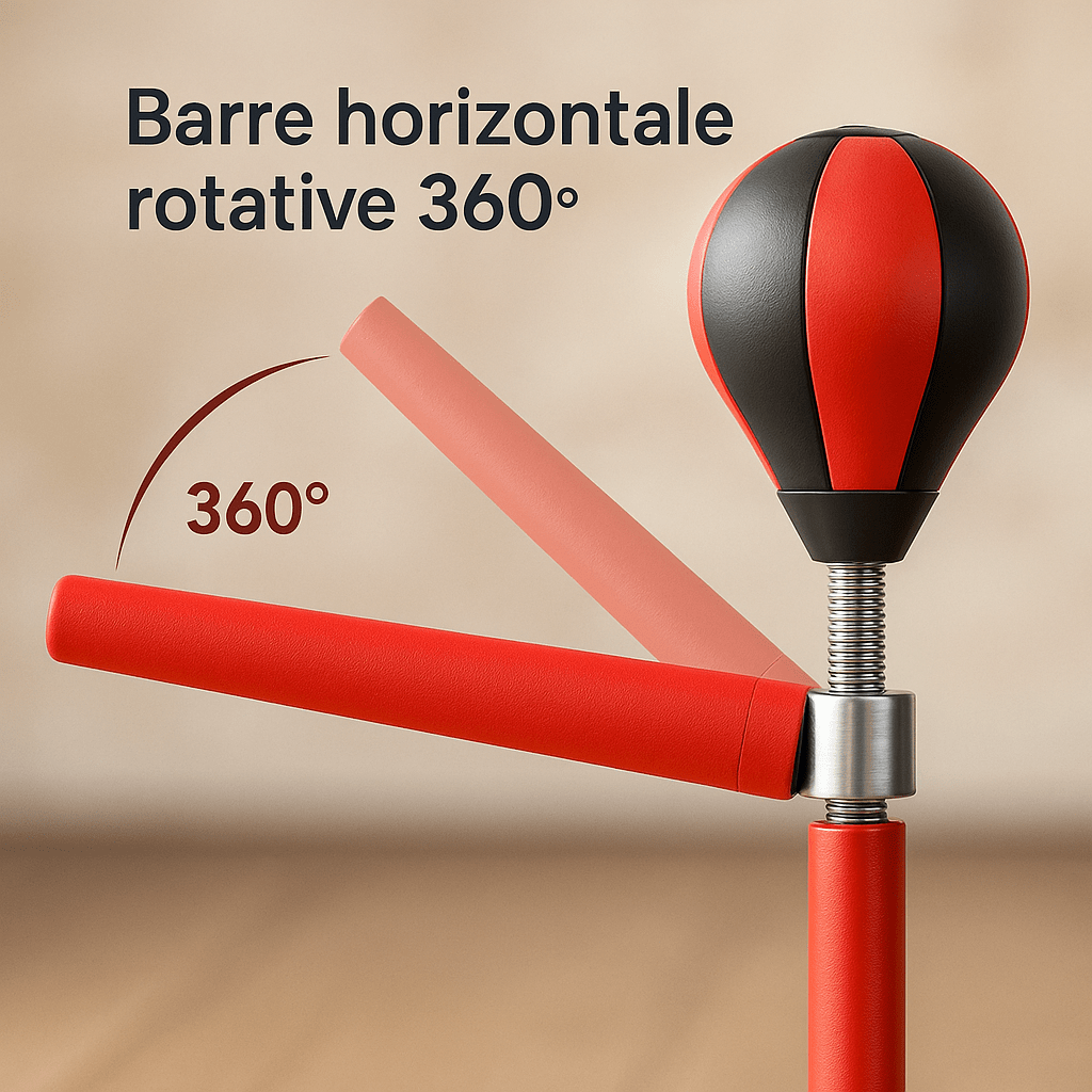 Punching - ball 3 - en - 1 Ajustable 165 - 190 cm – Avec bras - Strikearm - Strikecorner