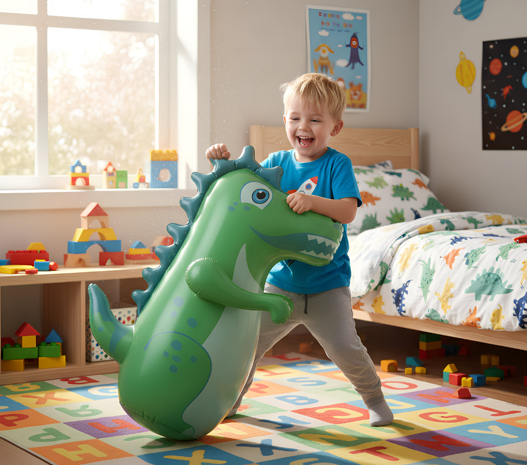Punching - Ball Enfant Gonflable Dinosaure – 90 cm - Strikecorner