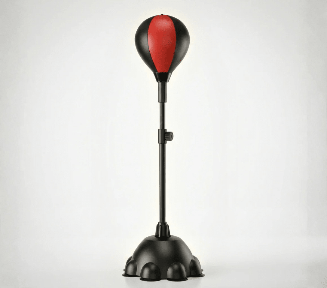 Punching - ball FLOORMASTER (8 ventouses) Réglable 110→160 cm — Enfant & Adulte - Strikecorner