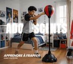 Punching - ball FLOORMASTER — Stabilité renforcée (8 ventouses) — Réglable 110→160 cm — Enfant & Adulte - Strikecorner