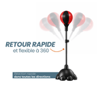 Punching - ball FLOORMASTER — Stabilité renforcée (8 ventouses) — Réglable 110→160 cm — Enfant & Adulte - Strikecorner