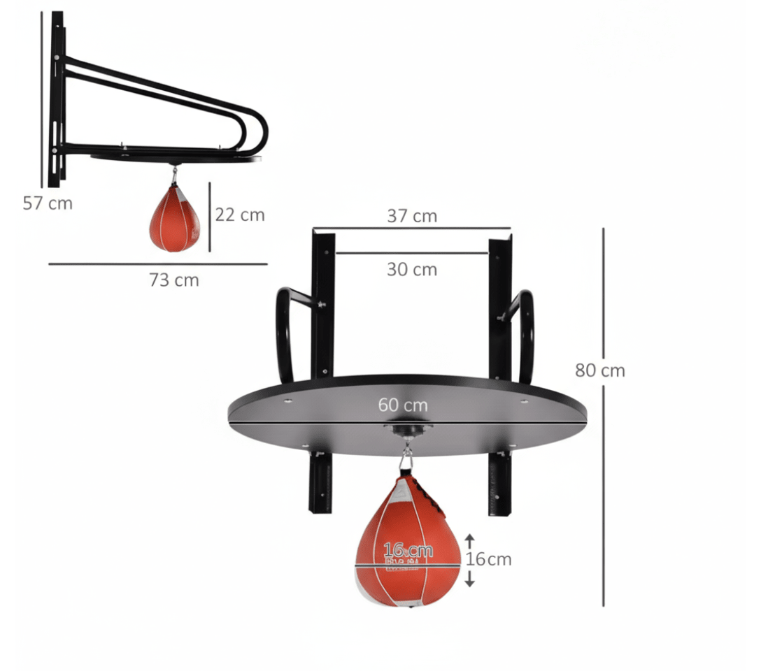 Support Mural Poire de boxe - Poire incluse - Strikecorner